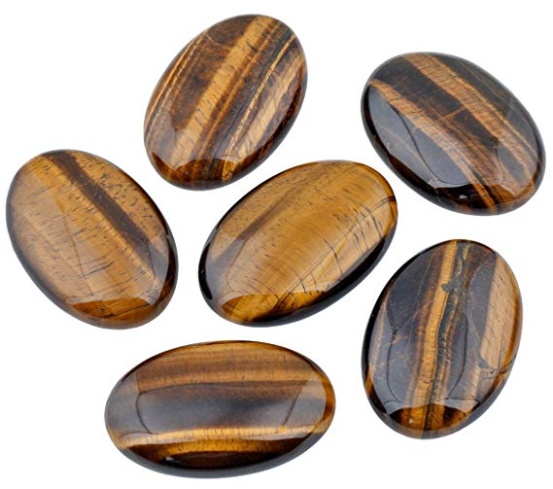 Tiger Eye Palm Stone Crystal Healing