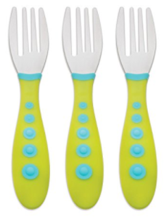 Gerber Graduates Kiddy Cutlery Forks in Neutral Colors