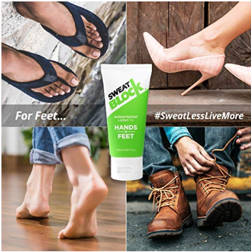 SweatBlock Antiperspirant Lotion for Hands & Feet