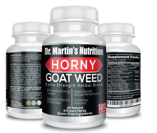 Super Strength 1000mg Horny Goat Weed 120 Capsules