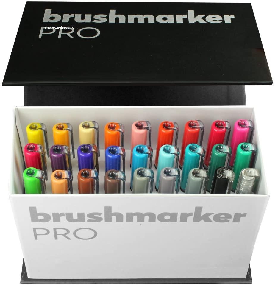 26 Piece Karin Mini Box Brush Marker Pro Brush - Tip Pen Marker