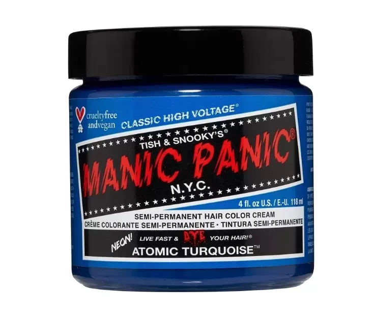 MANIC PANIC Atomic Turquoise Semi Permanent Hair Color Cream