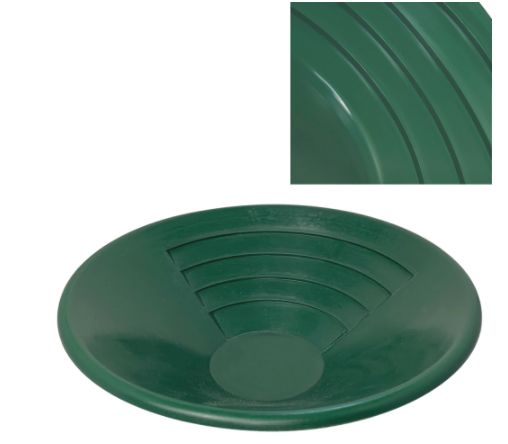 Gold Panning Tray, bowl mining pan metal detector kit - Plastic