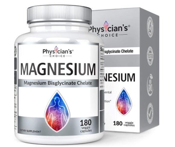 Physician's CHOICE Magnesium Glycinate supplements -  180 Capsules