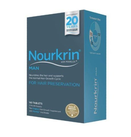 Nourkrin Man Hair Loss Tablets - 180 Count