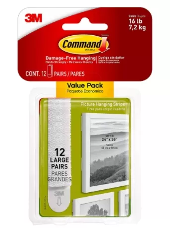 Command Large Photo Hangers Picture Strips