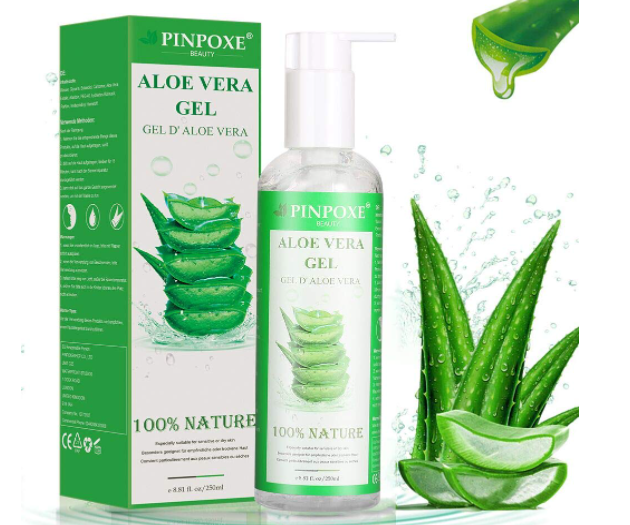 ORGANIC Pure Aloe Vera Soothing Gel for Body & Hair 250ml