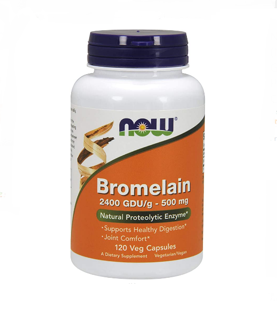 NOW Bromelain Natural Proteolytic Enzyme Supplement 500 mg