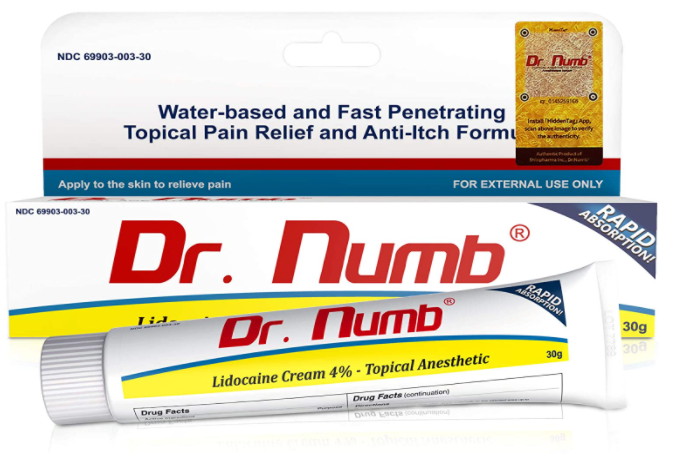 Dr. Numb Topical Anesthetic Numbing Cream for Tattoo - wide 8