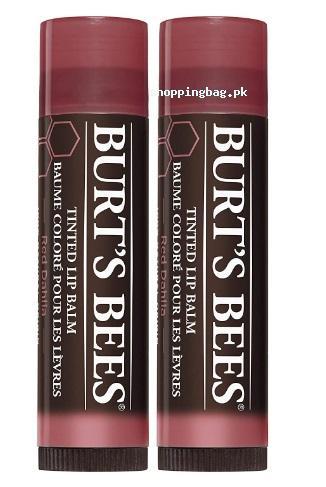 Burt's Bees % Natural Tinted Lip Balm with Shea Butter - 2 Tubes