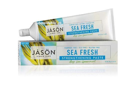 Jason Sea Fresh Strengthening Fluoride Free Toothpaste 6 Oz