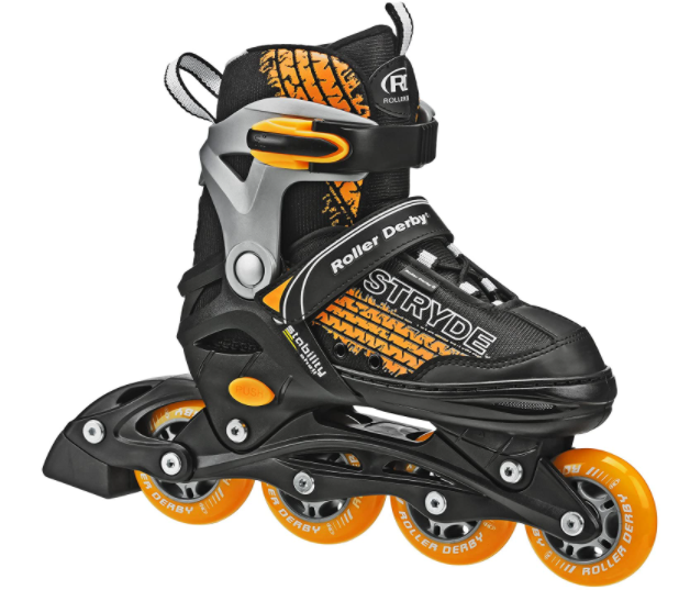 Roller Derby Stryde Boy's Adjustable Inline Skates Shoes - medium