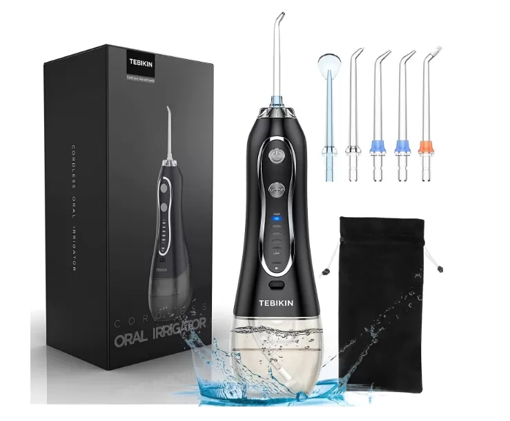 TEBIKIN Professional Cordless Dental Oral Irrigator Teeth Cleaner