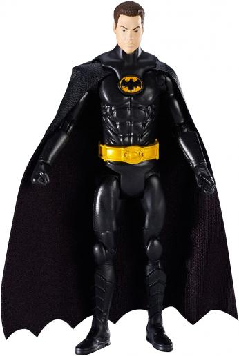 DC Comics Multiverse, Basic Figure, Unmasked Variant Batman [Michael Keaton], 4 Inches