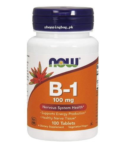 NOW Supplements Vitamin B-1 Supplement for Nervous System 100 mg