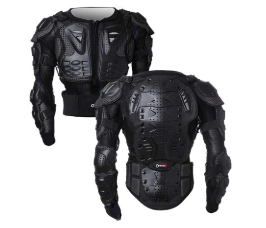 OHMOTOR Motorcycle Full Body Armor Jacket with Back Protection