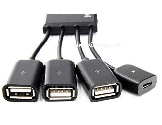 wawpi Micro USB OTG Charge Hub Host Cable