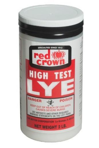 RED CROWN High Test Lye for Making Award-Winning Handcrafted Soaps 2 lb. NON-FOOD GRADE