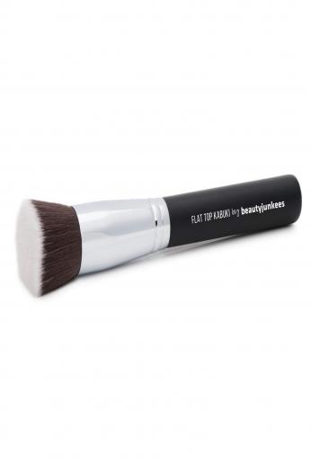 Premium Foundation Makeup Brush - Flat Top Kabuki Great for Blending Liquid, Cream & Mineral Cosmetics or Translucent Powder
