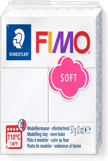 FIMO Soft Modelling Clay 56g Block White