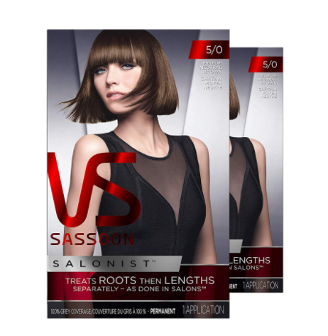 Permanent Hair Colour Kit by Vidal Sassoon - Medium Neutral Brown