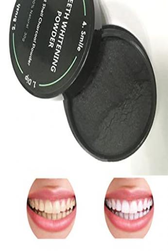 Teeth Whitening Charcoal Powder Natural Activated Charcoal Powder Teeth Whitener of Organic Coconut Shells for Healthy Cleaner Whiter Teeth