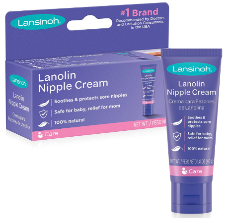 Lansinoh Lanolin Nipple Cream to prevent sore & cracked nipples For Breastfeeding Mothers