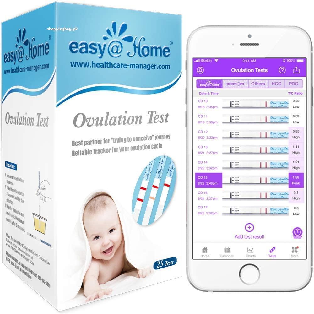 Ovulation Test Strips 25 Pack Fertility Ovulation Predictor Kit byEasy@Home