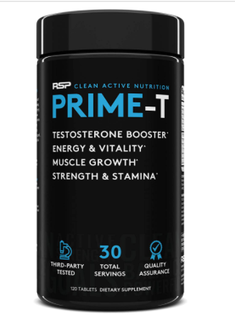 Prime T RSP Testosterone Booster Pills for Men - 120 Caps