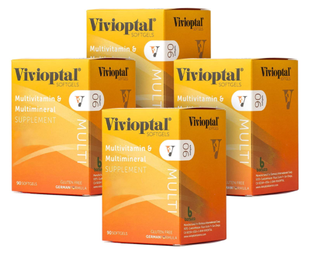 Vivioptal Multivitamin Multimineral Supplements for Adults - Pack of 4