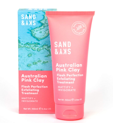 Sand & Sky Australian Pink Clay Flash Perfection Exfoliating Treatment Face Scrub