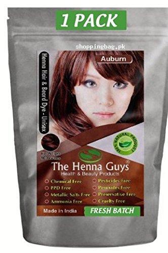 Auburn Henna Chemicals Free Hair Color (100 Grams) Price in Pakistan