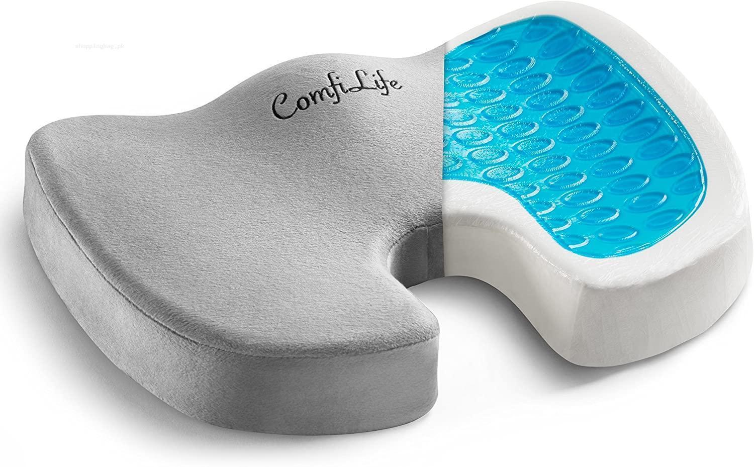 ComfiLife Orthopedic Gel Sciatica & Back Pain Relief Seat Cushion
