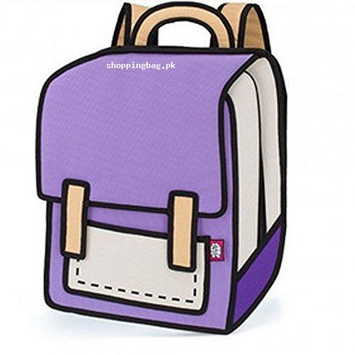 3D Style 2D Cartoon Bag for Girls