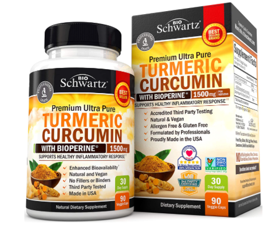 BioSchwartz Turmeric Curcumin with BioPerine Supplement 1500mg