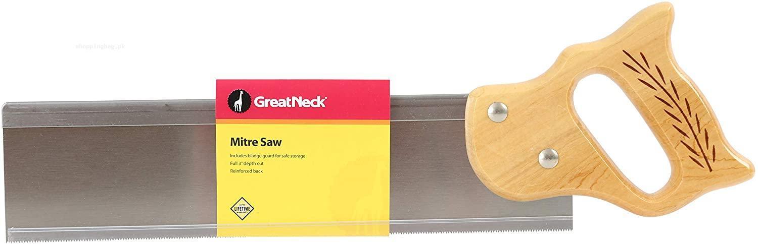 14 Inch TPI Mitre Saw with Hardwood Handle by GreatNeck