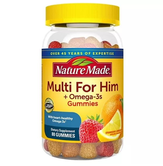 Nature Made Gummies Multi For Him with Omega 3 Dietary Supplements