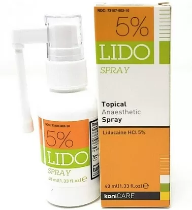 Lido Hypoallergenic Numbing Anesthetic Spray - 40ml