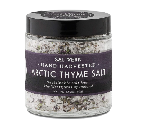 Saltverk Arctic Thyme Sea Salt Handcrafted Gourmet Salt Flakes 2.82 Ounces