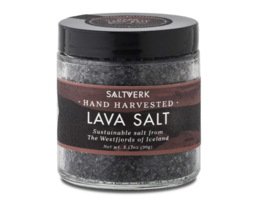 Saltverk Lava Sea Salt Handcrafted Gourmet Salt Flakes - 3.1 Ounce