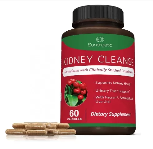 Premium Kidney Cleanse Supplement with Cranberry Extract - 60 Vegetarian Capsules