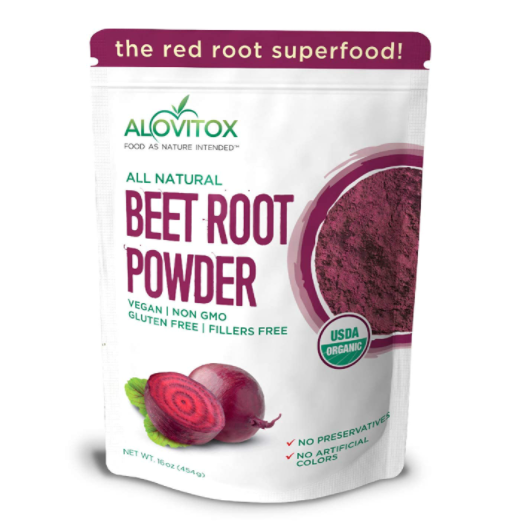 Alovitox Organic Beet Root Powder Gluten Free 16 oz