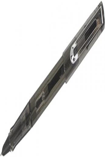 Gullor Jinhao 599 Fine Nib Fountain Pen with a Medium Nib Writing - Transparent Black