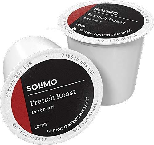 Solimo French Roast Coffee Pods 2.0 K-Cup Brewers - 24 Ct.