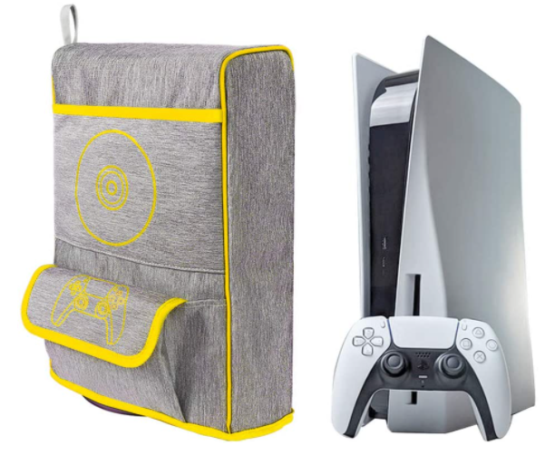 Dust Cover for PS5 Sony Play Station By HIJIAO - Yellow