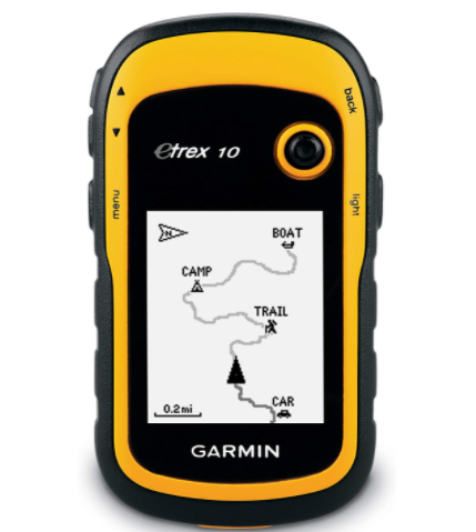 Garmin eTrex 10 Handheld GPS Navigator - Yellow and black