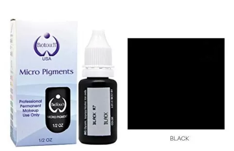 Micropigment Permanent Black Pigment Color Cosmetic Tattoo Ink - 15ml