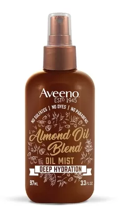 Aveeno Deep Hydration Almond Oil Mist for Dry Damaged Hair with Avocado Oil - 3.3oz