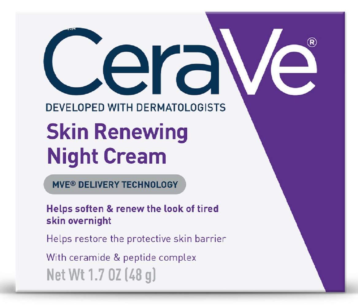 CeraVe Skin Renewing Night Cream for Face - 1.7 Ounce