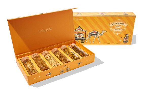 VAHDAM Turmeric Herbal Tea 6 Superfood Blends for Good Health